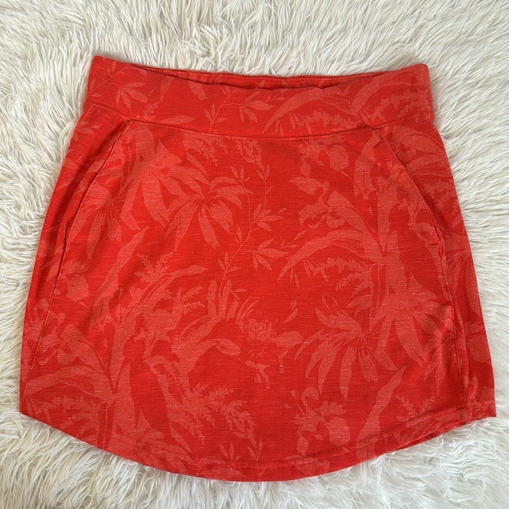 Columbia Pink Floral Stretchy Mini Skirt Small
